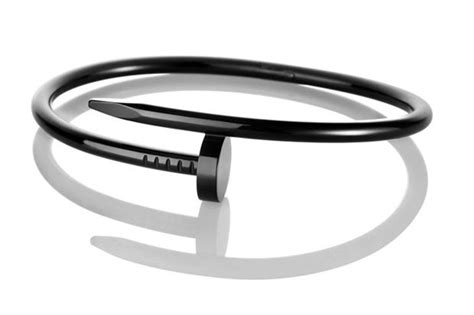 cartier black nail bracelet